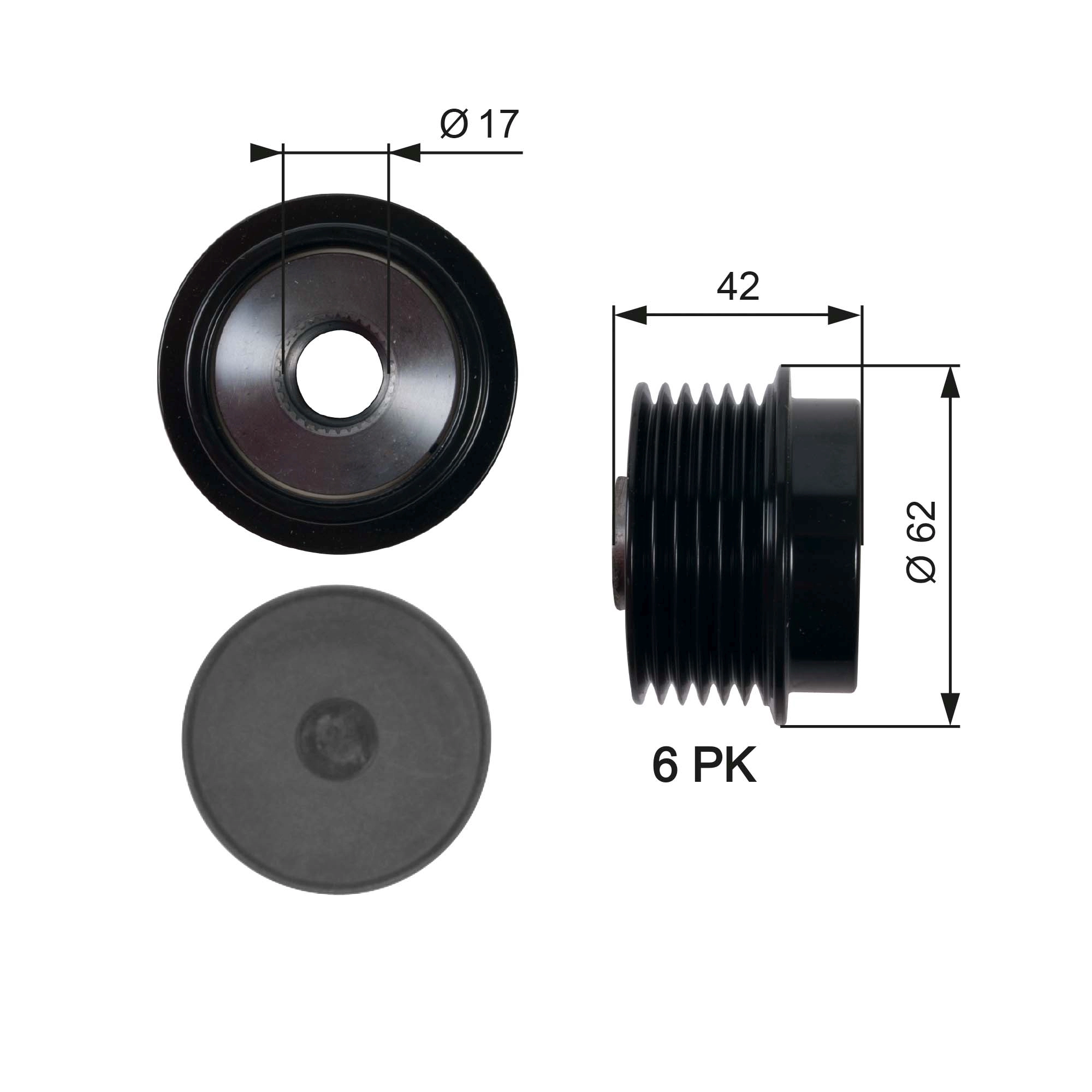 Alternator Freewheel Clutch (OAP7152)