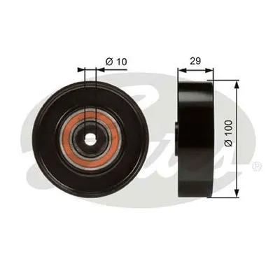 Deflection/Guide Pulley, V-ribbed belt (36008)
