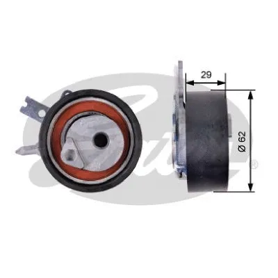 Tensioner Pulley, timing belt (T43218)