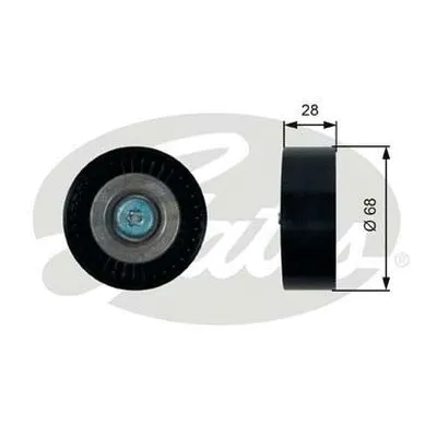 Deflection/Guide Pulley, V-ribbed belt (36423)