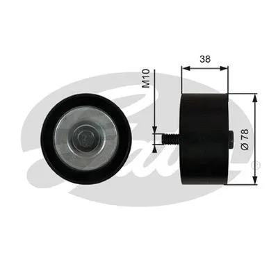 Deflection/Guide Pulley, V-ribbed belt (36623)