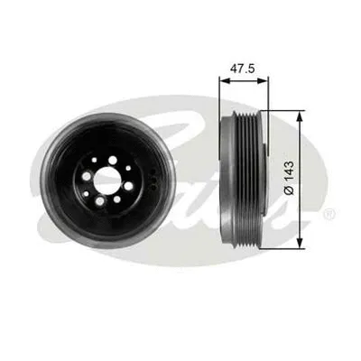 Belt Pulley, crankshaft (TVD1003)