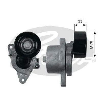 Belt Tensioner, V-ribbed belt (39170)