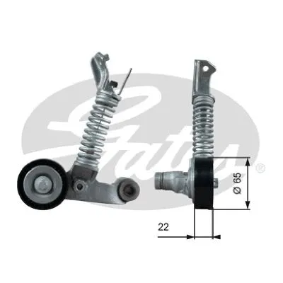 Belt Tensioner, V-ribbed belt (39373)