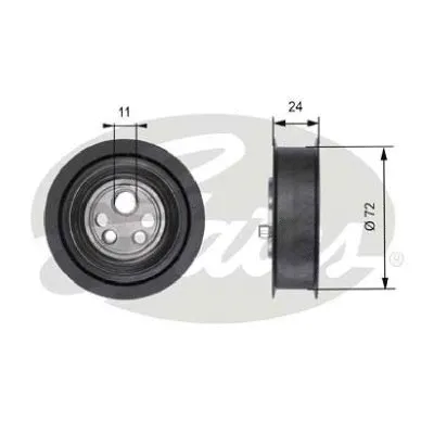 Tensioner Pulley, timing belt (T41102)