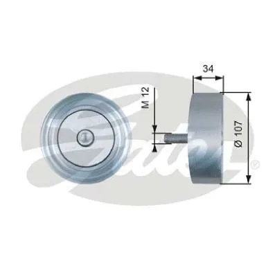 Deflection/Guide Pulley, V-ribbed belt (36515)
