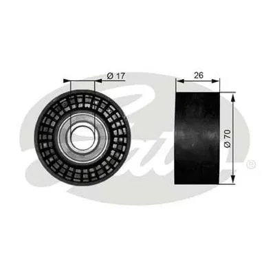 Deflection/Guide Pulley, V-ribbed belt (38018)