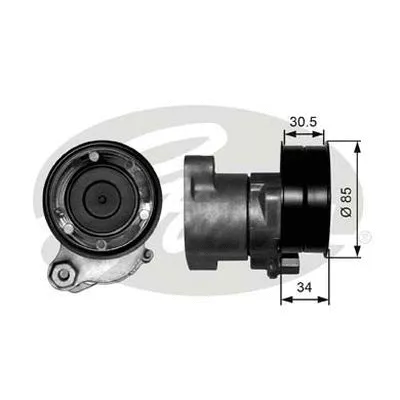 Belt Tensioner, V-ribbed belt (38571)