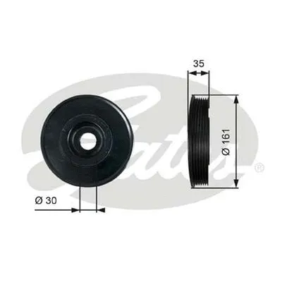 Belt Pulley, crankshaft (TVD1025)