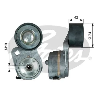Belt Tensioner, V-ribbed belt (38718)