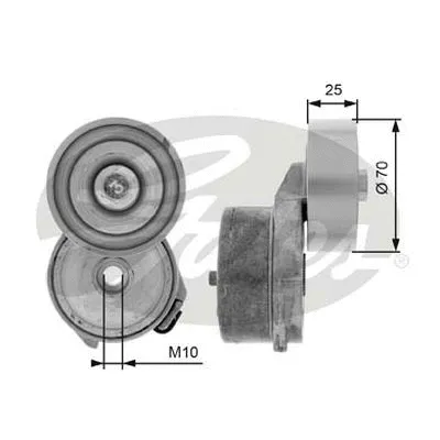 Belt Tensioner, V-ribbed belt (38656)
