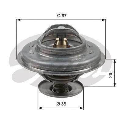 Thermostat, coolant (TH11687G1)