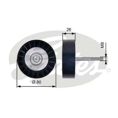 Deflection/Guide Pulley, V-ribbed belt (36399)