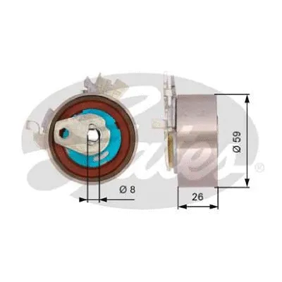 Tensioner Pulley, timing belt (T43154)