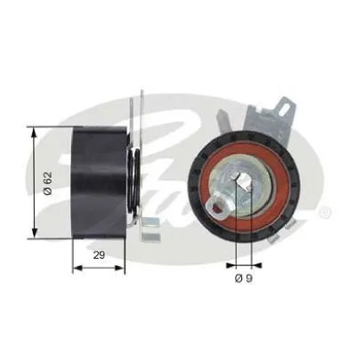 Tensioner Pulley, timing belt (T43145)