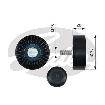 Deflection/Guide Pulley, V-ribbed belt (36485)