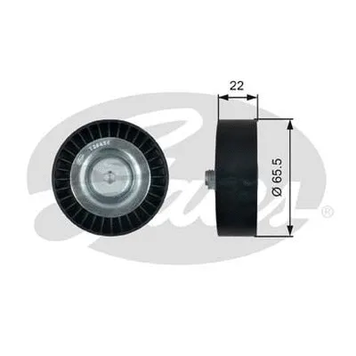 Deflection/Guide Pulley, V-ribbed belt (36458)