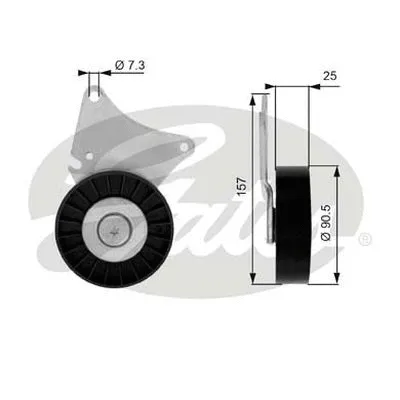 Deflection/Guide Pulley, V-ribbed belt (36030)