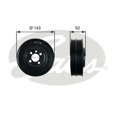 Belt Pulley, crankshaft (TVD1093)