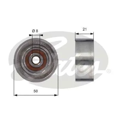 Deflection/Guide Pulley, timing belt (T42098)