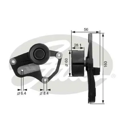 Deflection/Guide Pulley, V-ribbed belt (36021)