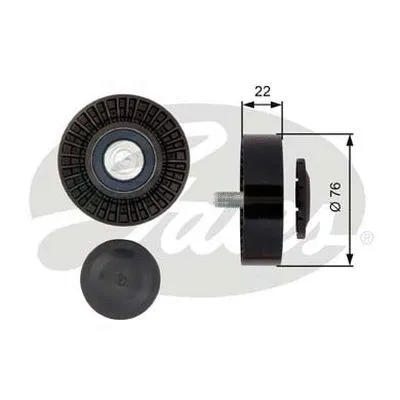 Deflection/Guide Pulley, V-ribbed belt (36389)
