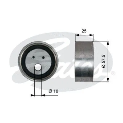Tensioner Pulley, timing belt (T41321)