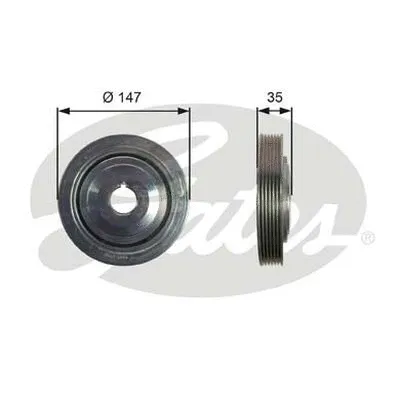 Belt Pulley, crankshaft (TVD1101)
