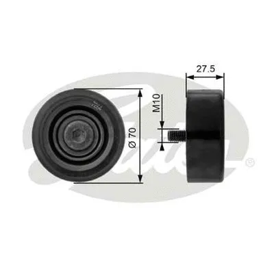 Deflection/Guide Pulley, V-ribbed belt (36206)