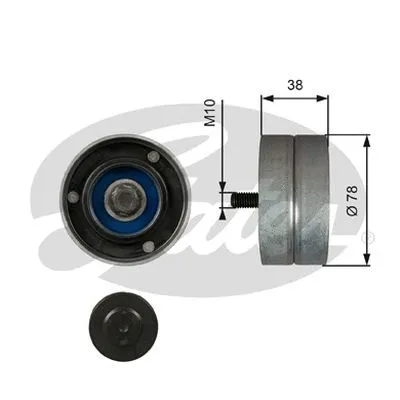 Deflection/Guide Pulley, V-ribbed belt (36529)