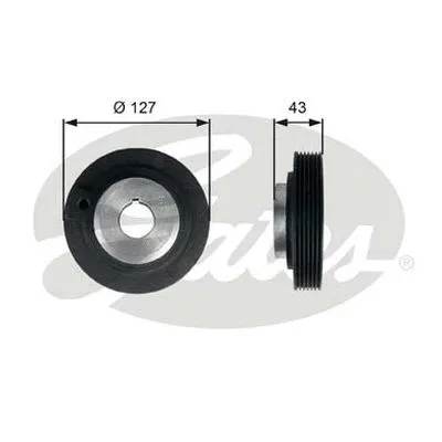 Belt Pulley, crankshaft (TVD1066)