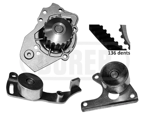Water Pump & Timing Belt Kit (PA121066)
