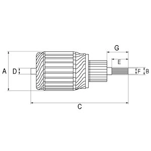 Armature, starter