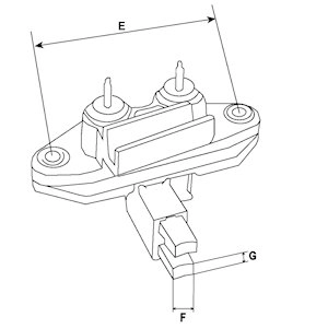 Holder, carbon brushes