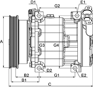 Compressor, air conditioning