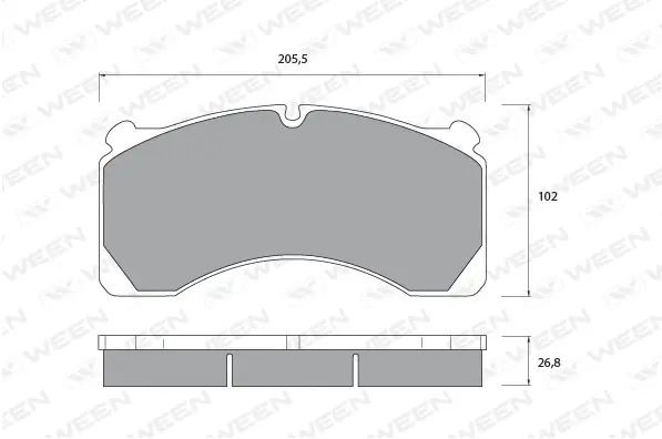 Brake Pad Set, disc brake (151-1071)