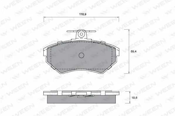 Brake Pad Set, disc brake (151-1257)