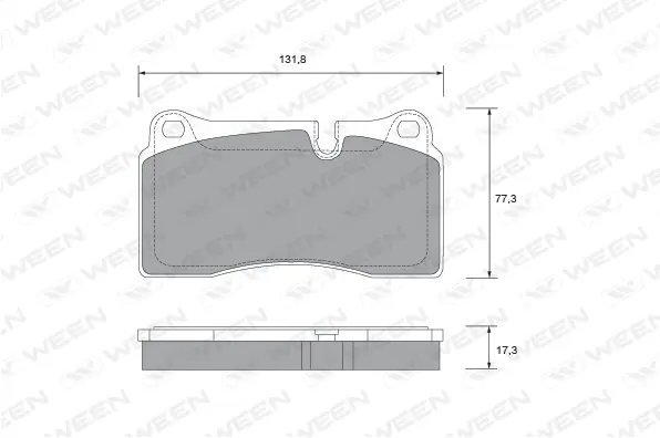 Brake Pad Set, disc brake (151-2670)
