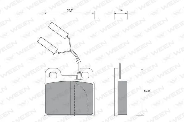Brake Pad Set, disc brake (151-2350)