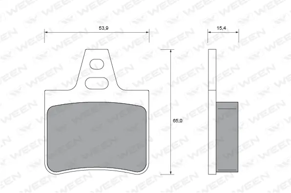Brake Pad Set, disc brake (151-1536)
