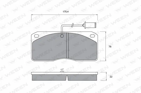 Brake Pad Set, disc brake (151-1010)