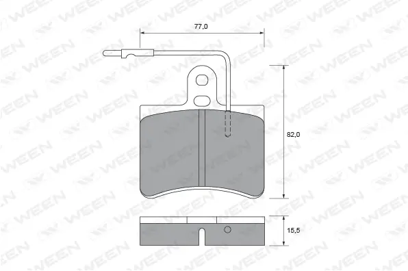 Brake Pad Set, disc brake (151-2157)