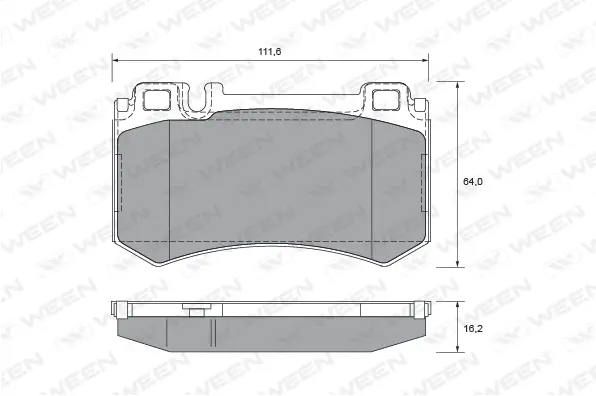 Brake Pad Set, disc brake (151-2663)