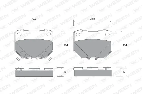 Brake Pad Set, disc brake (151-2277)