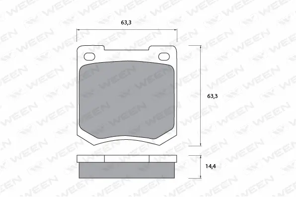Brake Pad Set, disc brake (151-1079)