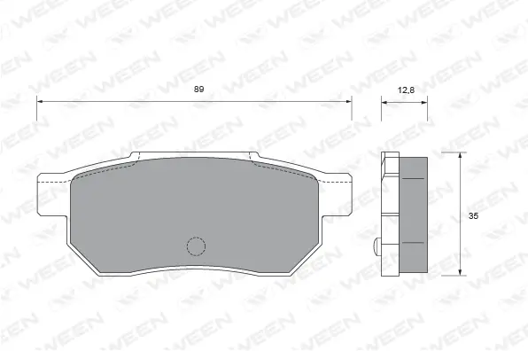 Brake Pad Set, disc brake (151-1549)