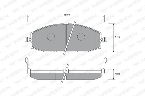 Brake Pad Set, disc brake (151-2211)