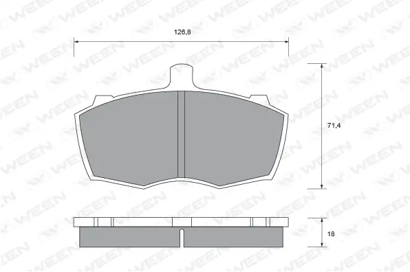 Brake Pad Set, disc brake (151-1423)