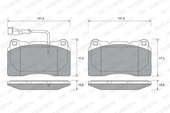 Brake Pad Set, disc brake (151-1979)