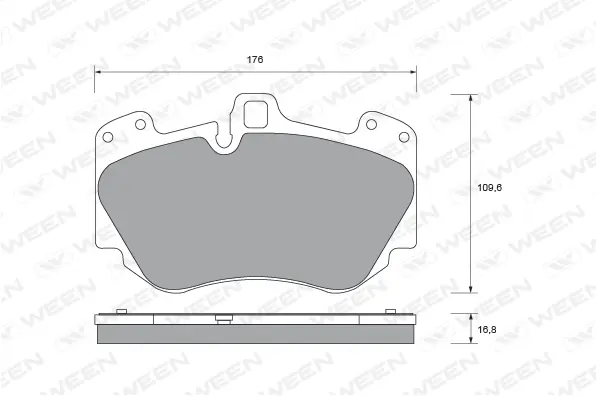 Brake Pad Set, disc brake (151-1817)